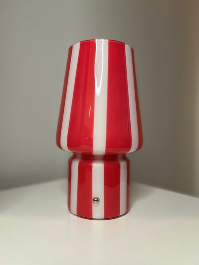 Lámpara LED Inalámbrica Rayas Rosa y Blanco