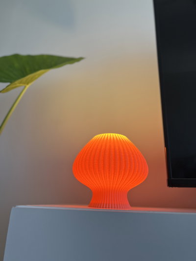 Lámpara Fungi Impresión 3D Coral