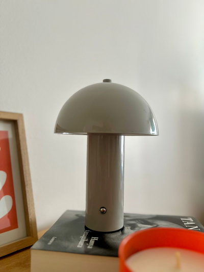 Lámpara Inalámbrica Hongo Greige