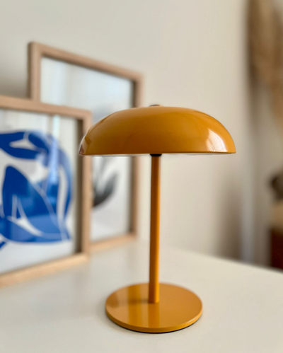 Lampara Velador Glimmering Plateado Tipo C Amarillo 