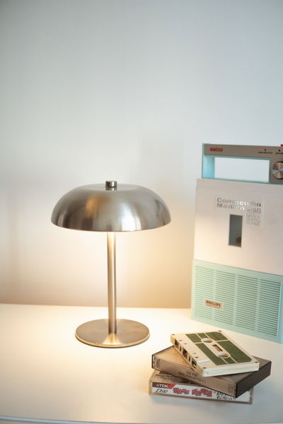 Lámpara LED Inalámbrica de Hierro Monocromo Níquel