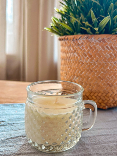 Vela de soja taza mini labrada