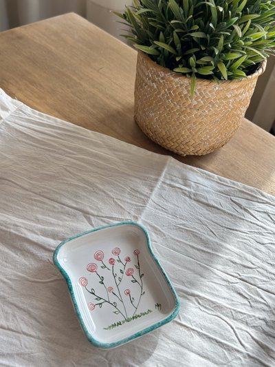 Tostada mini flores