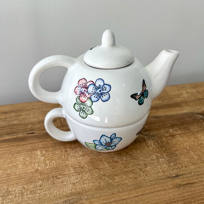 Set tetera y taza céramica