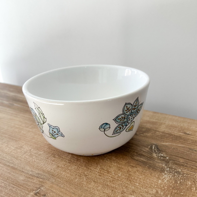 Bowl flores celeste céramica