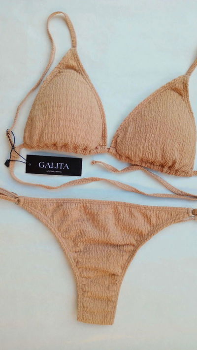 BIKINI ALANA TEXTURADA BEIGE