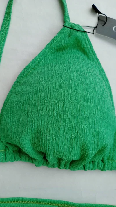 BIKINI ALANA TEXTURADA VERDE