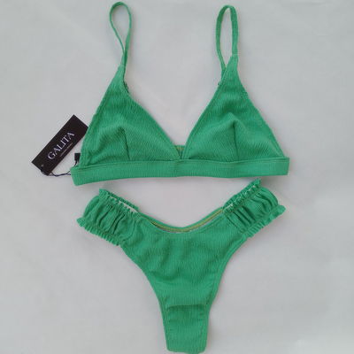BIKINI LYCRA TEXTURADA VERDE