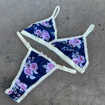 CONJUNTO AMORE ALGODÓN FLORES