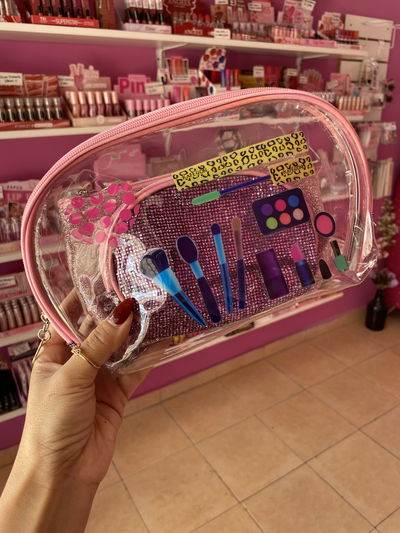 Porta cosmético 3 en 1 