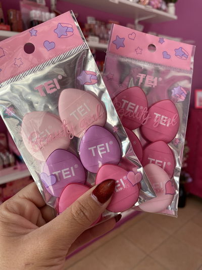 6 esponjitas TEI para base o polvo 