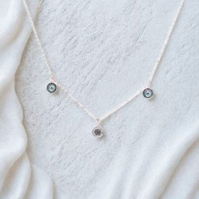 COLLAR PLATA 925-LUA SWAROSKI ELEMENTS