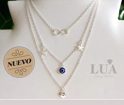 COLLAR PLATA 925-LUA SILVER