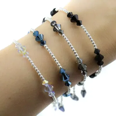 Pulsera Michelle en Plata 925 con Cristales Auténticos de Austria® (Swarovski)