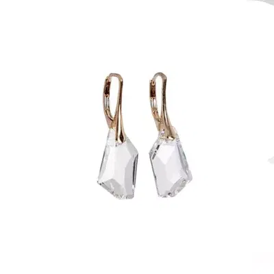 Aros Colgantes Baño de Oro con Cristales Auténticos de Austria® – Plata 925
