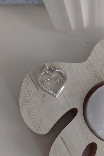 DIJE PLATA 925-LUA ZIRCONIA