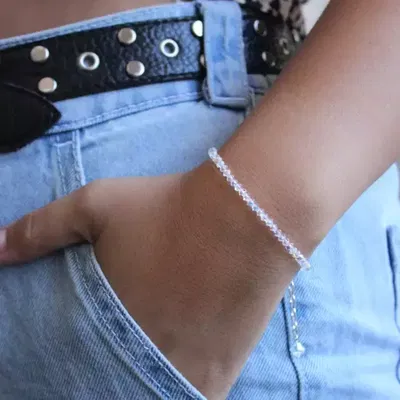 Pulsera de Cristales Checos Preciosa® y Plata 925 | Diseño Exclusivo Lua