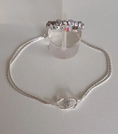 PULSERA PLATA 925-LUA ZIRCONIA