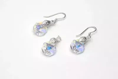 SET PLATA 925-LUA SWAROSKI ELEMENTS