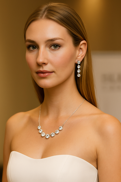 Aros Colgantes de Plata 925 con Cristales Auténticos de Austria® (Swarovski)