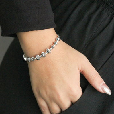 Pulsera Kate de Plata 925 con Cristales Auténticos de Austria® (Swarovski) 