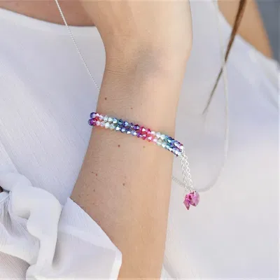 PULSERA DEGRADEE 4MM – Plata 925 con Cristales Swarovski®