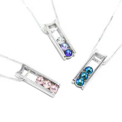 COLLAR PLATA 925 SW BIFAZ CIRCLE - LUA SWAROSKI