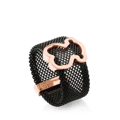 Anillo Tous Calado Black & Rose – Circones