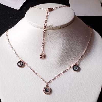 COLLAR OJO TURCO – Plata 925 con baño de oro rosa