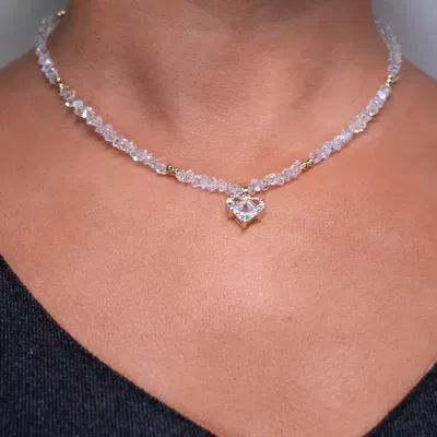 Collar Pasión – Colgante Corazón con Zircon