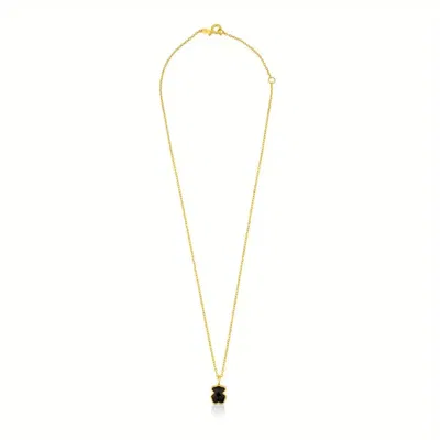 Collar Colgante Oso – Acero Inoxidable  baño Oro 18K