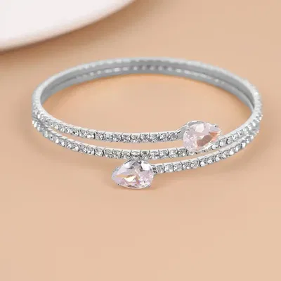 Pulsera Cindy – Pulsera de cristal con Zircones en Gota