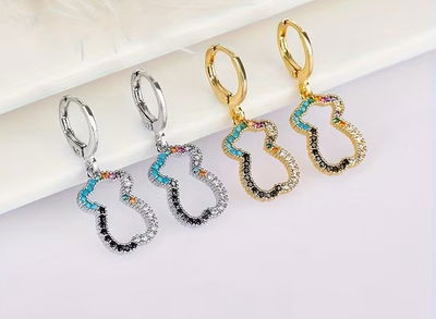 Aros Tous en Plata 925 con Baño Oro – Zircones Engarzados