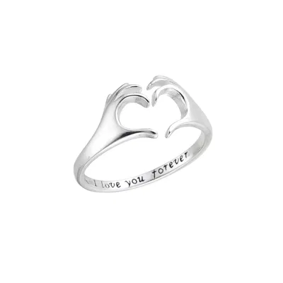 Anillo Corazón de Plata 925