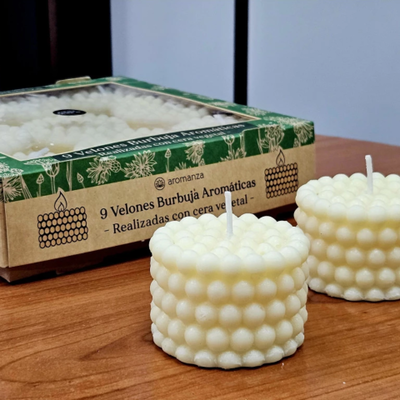 Vela Burbuja Aromática de Cera Vegetal