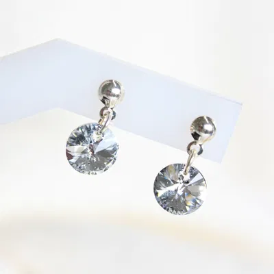 AROS MONEDAS SWAROSKI PLATA 925