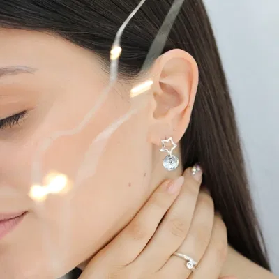 AROS RIVOLI STAR PLATA SWAROSKI 