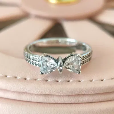 Anillo Doble Banda Lazo Plata 925 – Estilo Pandora