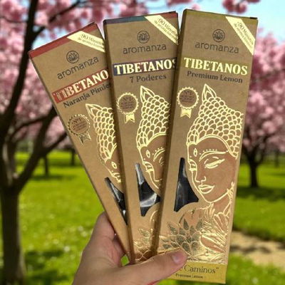 SAHUMERIOS TIBETANOS AROMANZA CAJA x 8