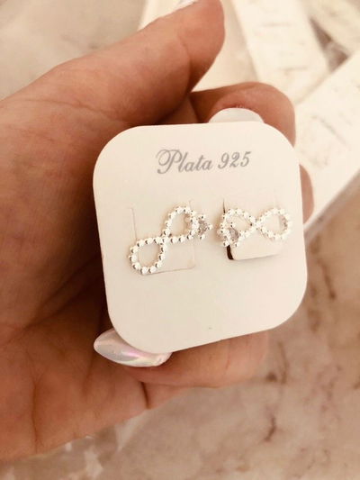 AROS INFINITO BOLITAS ZIRCON