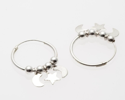 ARO ARGOLLA PLATA CON DIJES