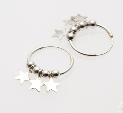 ARO ARGOLLA PLATA CON DIJES