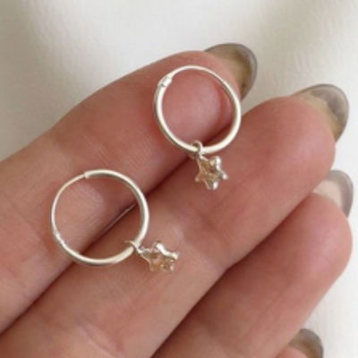 ARO PLATA ARGOLLA ESTRELLA ZIRCON