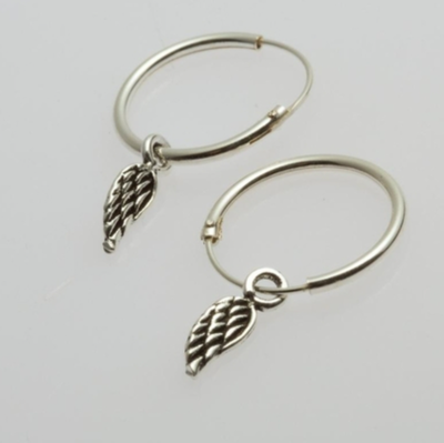 ARO PLATA ARGOLLA DIJE ALA PLATA