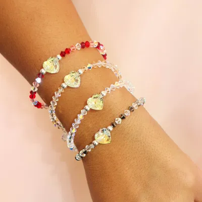 PULSERA CORE PLATA Y SWAROSKI