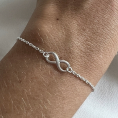 PULSERA PLATA INFINITO