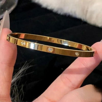 PULSERA RIGIDA ROSE ZIRCONES