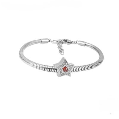 PULSERA PLATEADA CON CRISTALES ZIRCONES