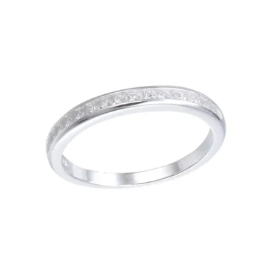 ANILLO PLATA 925 SIN FIN CON CRISTALES