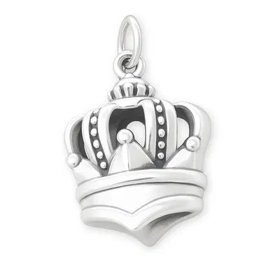 Dije Corona de Plata 925 Inflada – Colgante Elegante